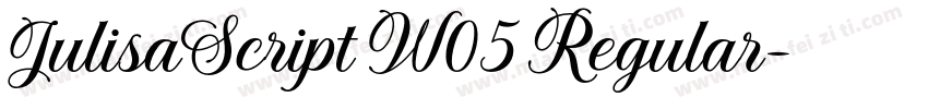 JulisaScript W05 Regular字体转换
